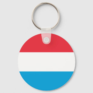 Luxemburg Flagga Nyckelring