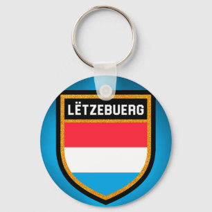 Luxemburg Flagga Nyckelring