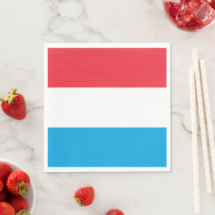 Luxemburg flagga pappersservett