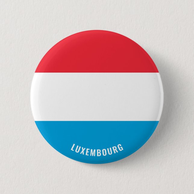 Luxemburg Flagga Patriotic Knapp (Framsida)