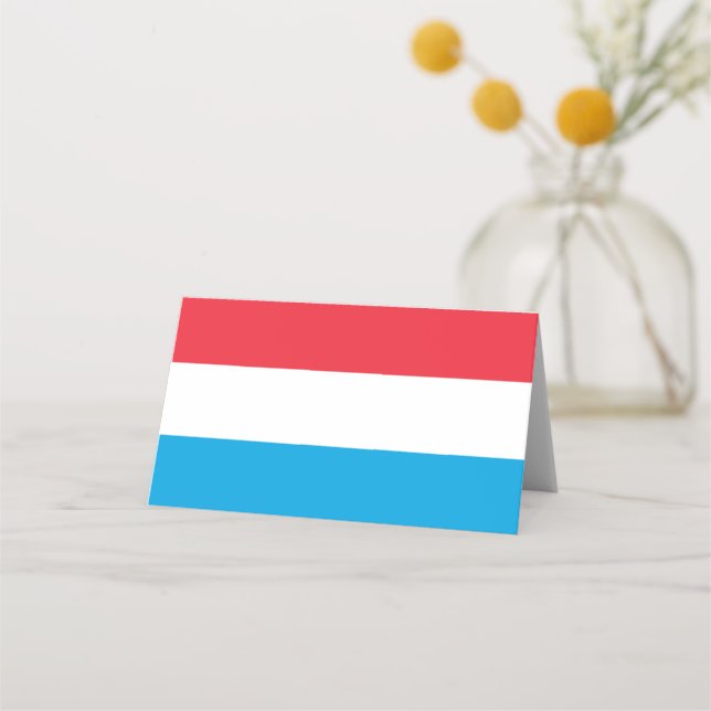 Luxemburg flagga placeringskort (Framsida)