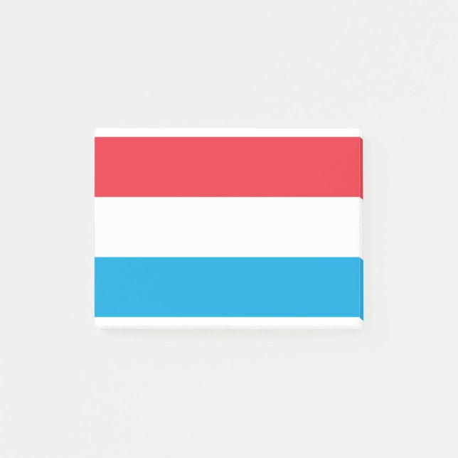 Luxemburg Flagga Post-it Block (Framsida)