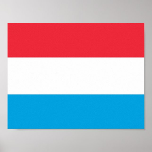 Luxemburg - flagga - poster (Framsidan)
