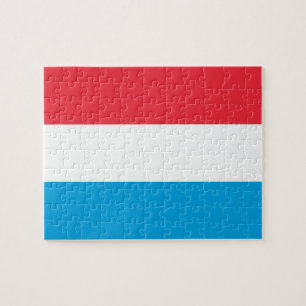 Luxemburg flagga pussel