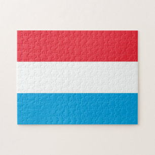 Luxemburg - flagga - pussel