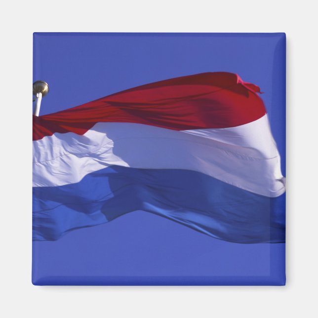 Luxemburg flagga RF) Magnet (Framsidan)