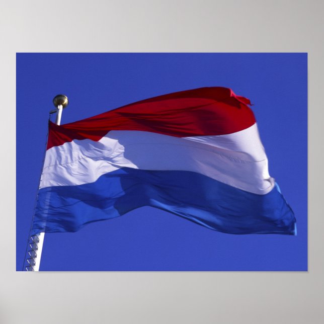 Luxemburg flagga RF) Poster (Framsidan)