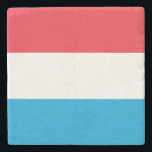 Luxemburg Flagga Stenunderlägg<br><div class="desc">Patriotisk flagga i Luxemburg.</div>