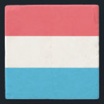 Luxemburg Flagga Stenunderlägg<br><div class="desc">Patriotisk flagga i Luxemburg.</div>