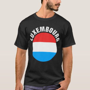 Luxemburg Flagga T Shirt