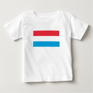 Luxemburg Flagga T Shirt