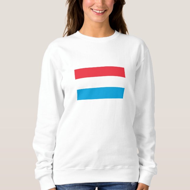 Luxemburg Flagga T Shirt (Framsida)