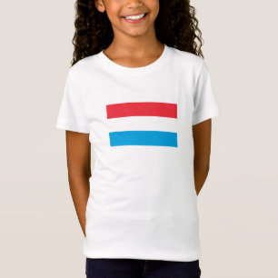 Luxemburg Flagga T Shirt