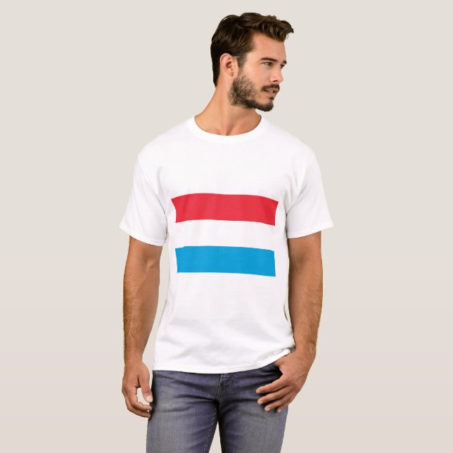 Luxemburg Flagga Tröja (Hel framsida)
