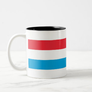 Luxemburg Flagga Två-Tonad Mugg