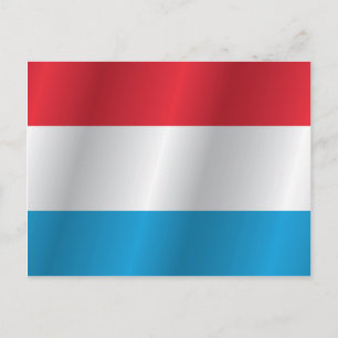 Luxemburg flagga vykort