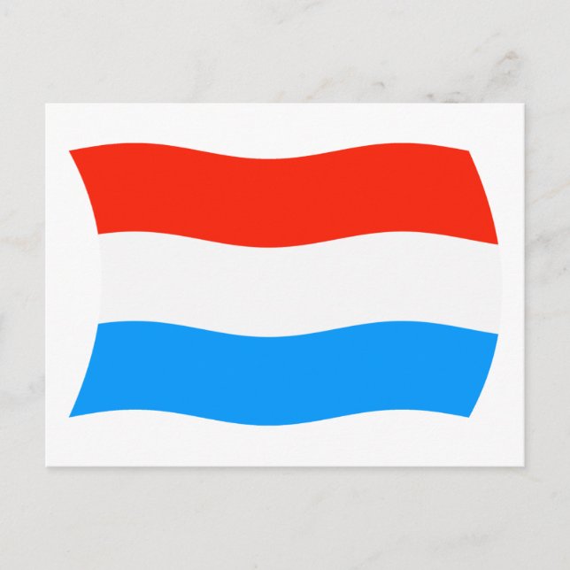 Luxemburg Flagga vykort (Framsida)