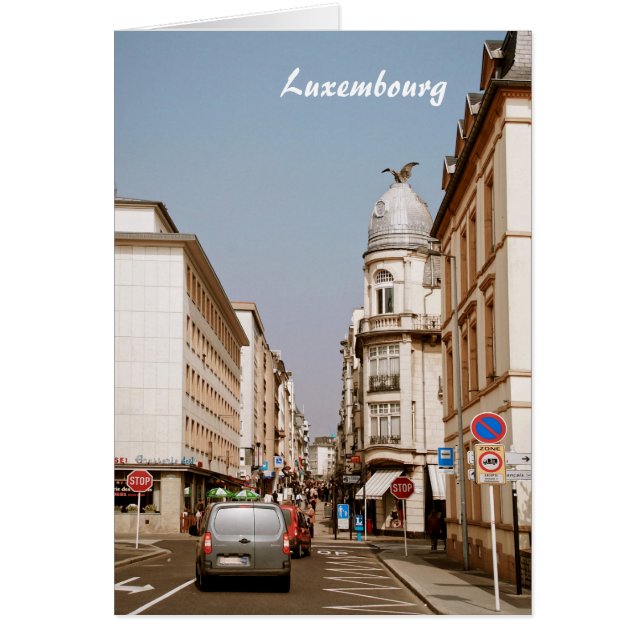 Luxemburg Hälsningskort (Framsidan)