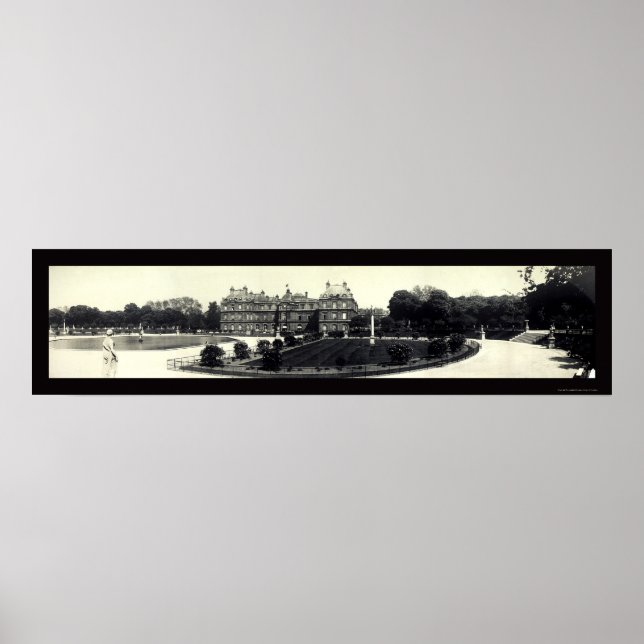Luxemburg i Paris Photo 1909 Poster (Framsidan)