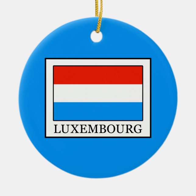 Luxemburg Julgransprydnad Keramik (Framsidan)