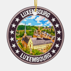 Luxemburg Julgransprydnad Keramik