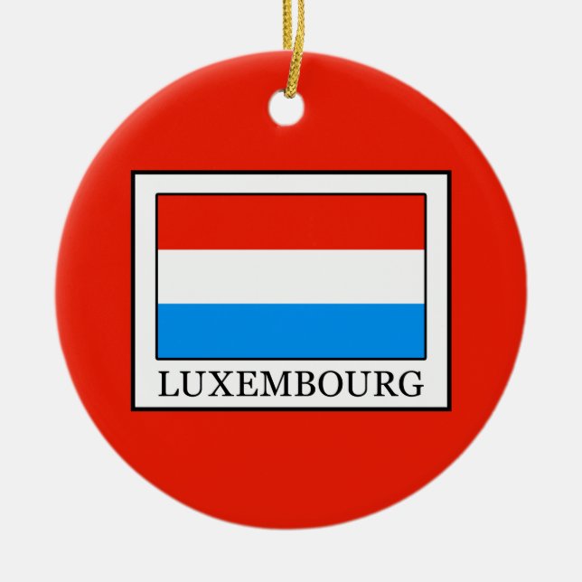 Luxemburg Julgransprydnad Keramik (Framsidan)