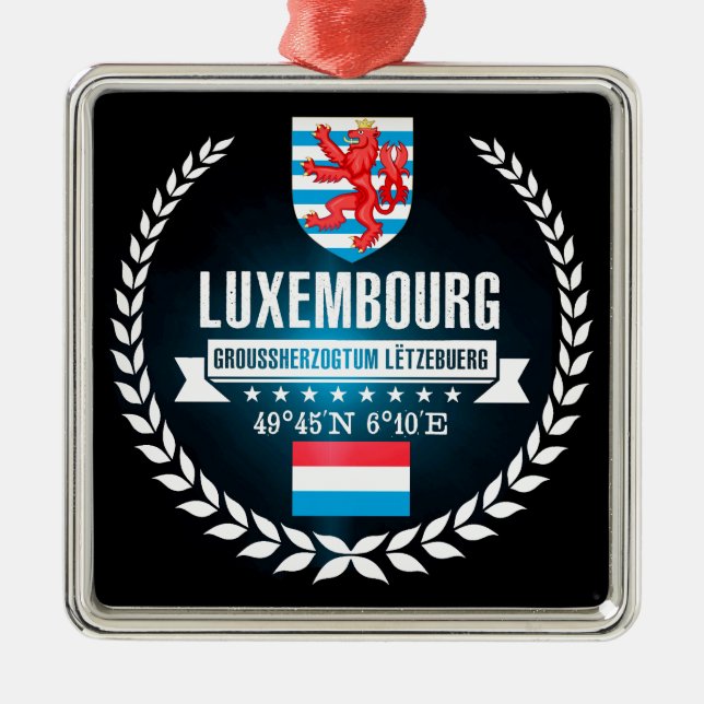 Luxemburg Julgransprydnad Metall (Framsidan)