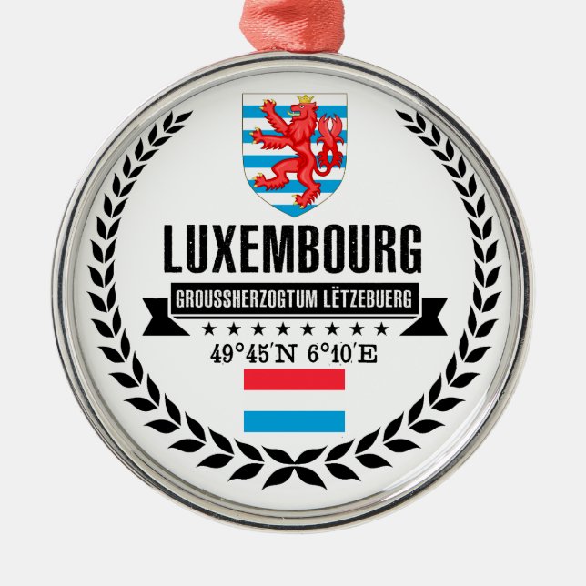 Luxemburg Julgransprydnad Metall (Framsidan)