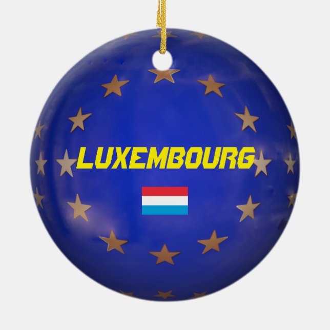 Luxemburg Julprydnad Julgransprydnad Keramik (Baksidan)