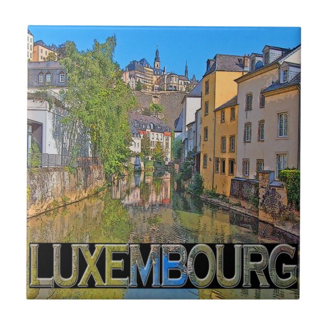 Luxemburg Kakelplatta (Framsidan)
