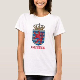 LUXEMBURG - KARTA/LOGOTYP/FLAGGA/FÄRGER/VAPENSKÖLD T SHIRT