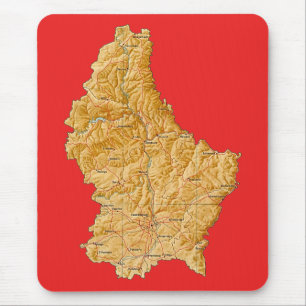 Luxemburg Karta Mousepad Musmatta