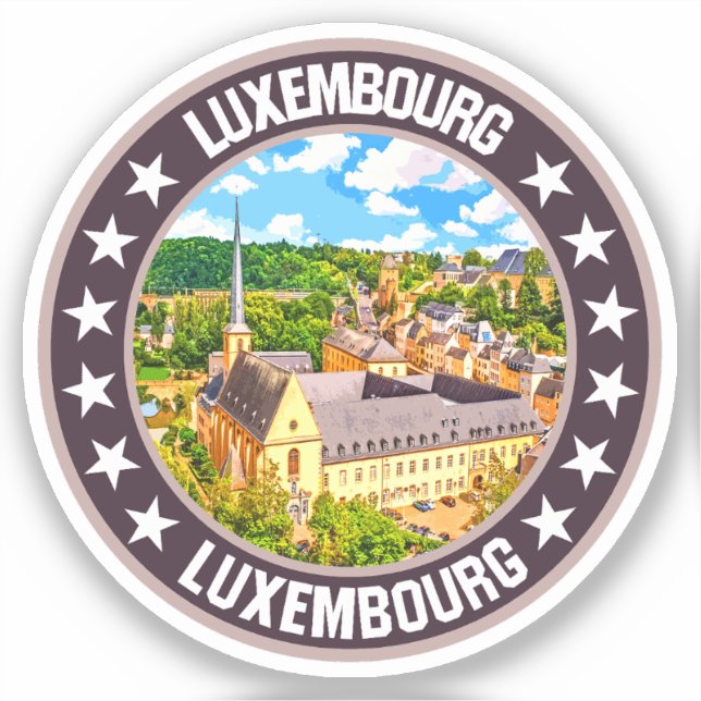 Luxemburg Klistermärken (Framsida)