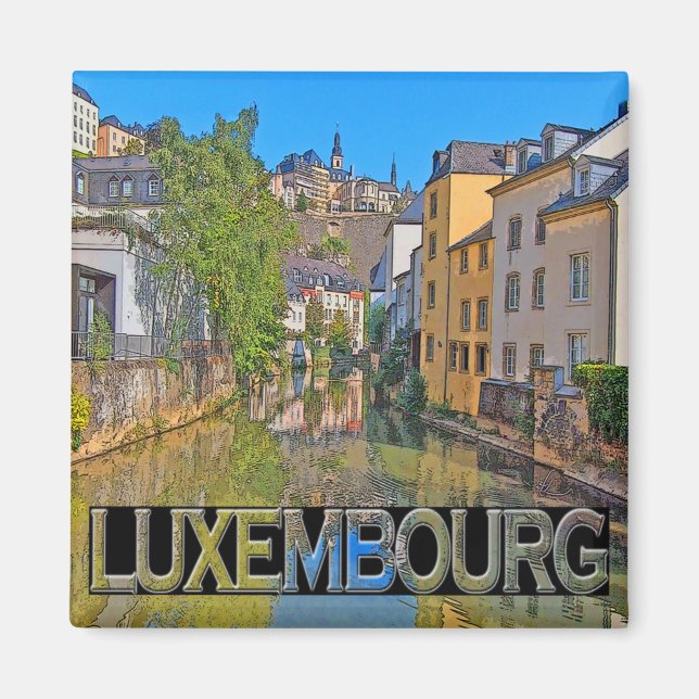 Luxemburg Magnet (Framsidan)