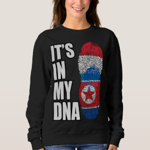 Luxemburg och nordkoreansk mix DNA-ärvflagga T Shirt