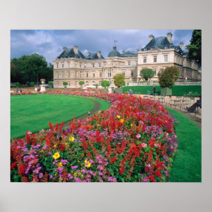 Luxemburg Palace i Paris, Frankrike. Poster
