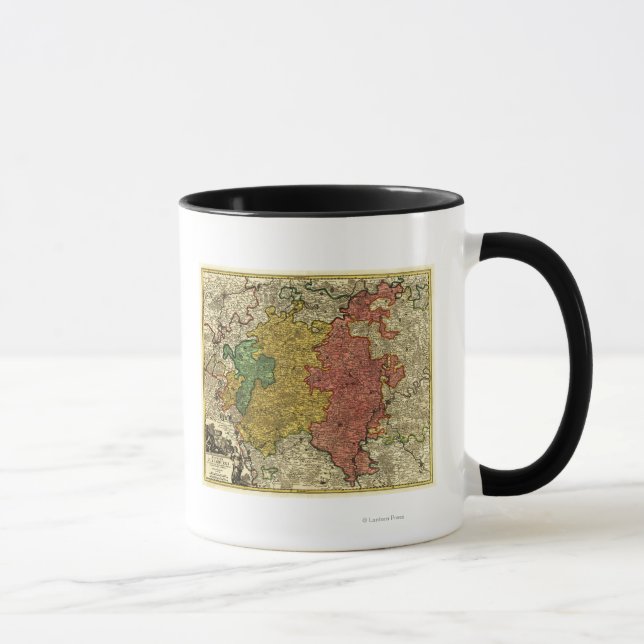 Luxemburg- Panoramisk kartaLuxemburg Mugg (Höger)