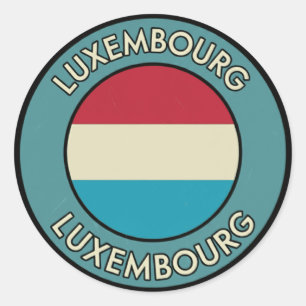Luxemburg Runt Klistermärke