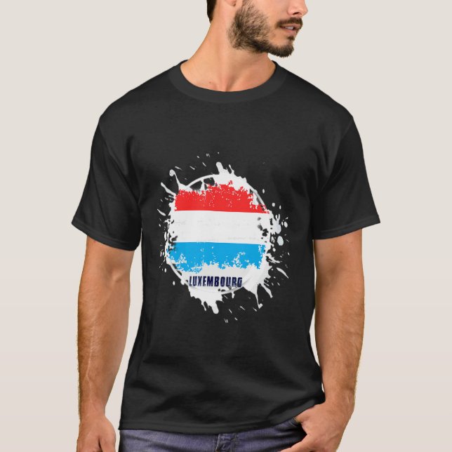 Luxemburg Splash T Shirt (Framsida)
