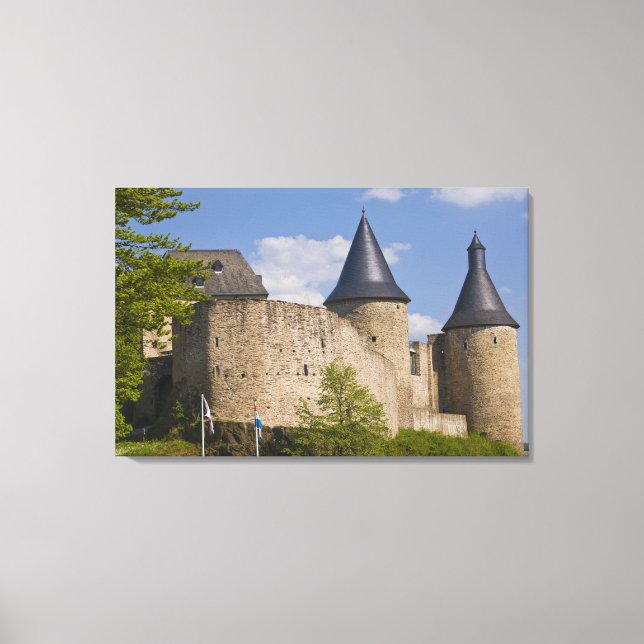 Luxemburg, Sure floddal. Bourscheid, Canvastryck (Framsida)