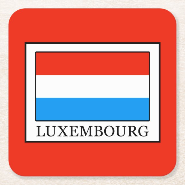 Luxemburg Underlägg Papper Kvadrat (Framsidan)