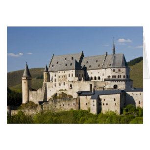 Luxemburg, Vianden. Vianden Chateau (b. 15:e Hälsningskort