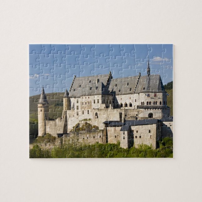 Luxemburg, Vianden. Vianden Chateau (b) 15:e Pussel (Horisontell)