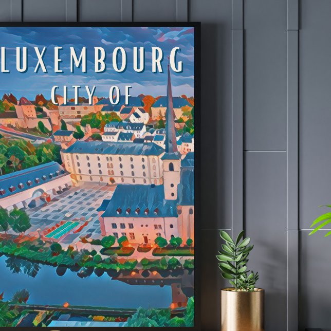 Luxemburg, ville kosmopolit et multilingue poster (Luxembourg, ville cosmopolite et multilingue)
