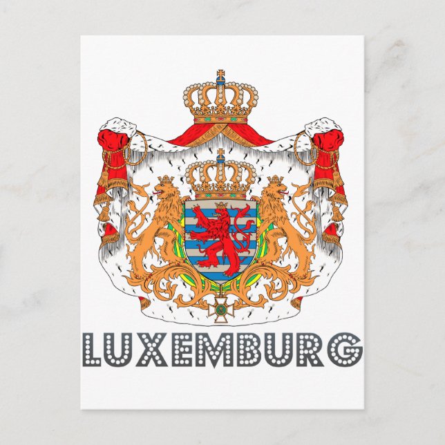 Luxemburger Emblem Vykort (Framsida)