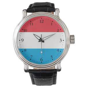 Luxemburgflagga Armbandsur