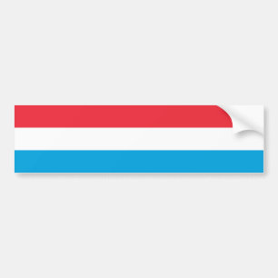 Luxemburgflagga Bildekal