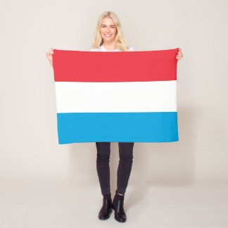 Luxemburgflagga Fleecefilt
