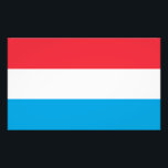 Luxemburgflagga Fototryck<br><div class="desc">Patriotisk flagga från Luxemburg.</div>
