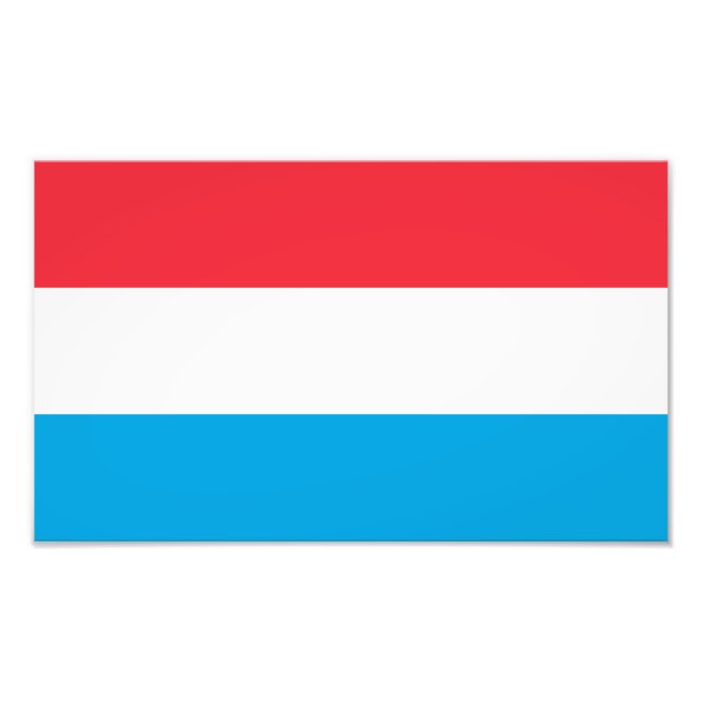 Luxemburgflagga Fototryck (Framsidan)